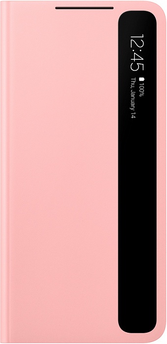 Чехол-книжка Smart Clear View Cover для Samsung S21+ (розовый)